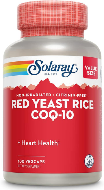 Solaray Red Yeast Rice Plus CoQ-10 & No-Flush Niacin Vitamin B-3, Heal