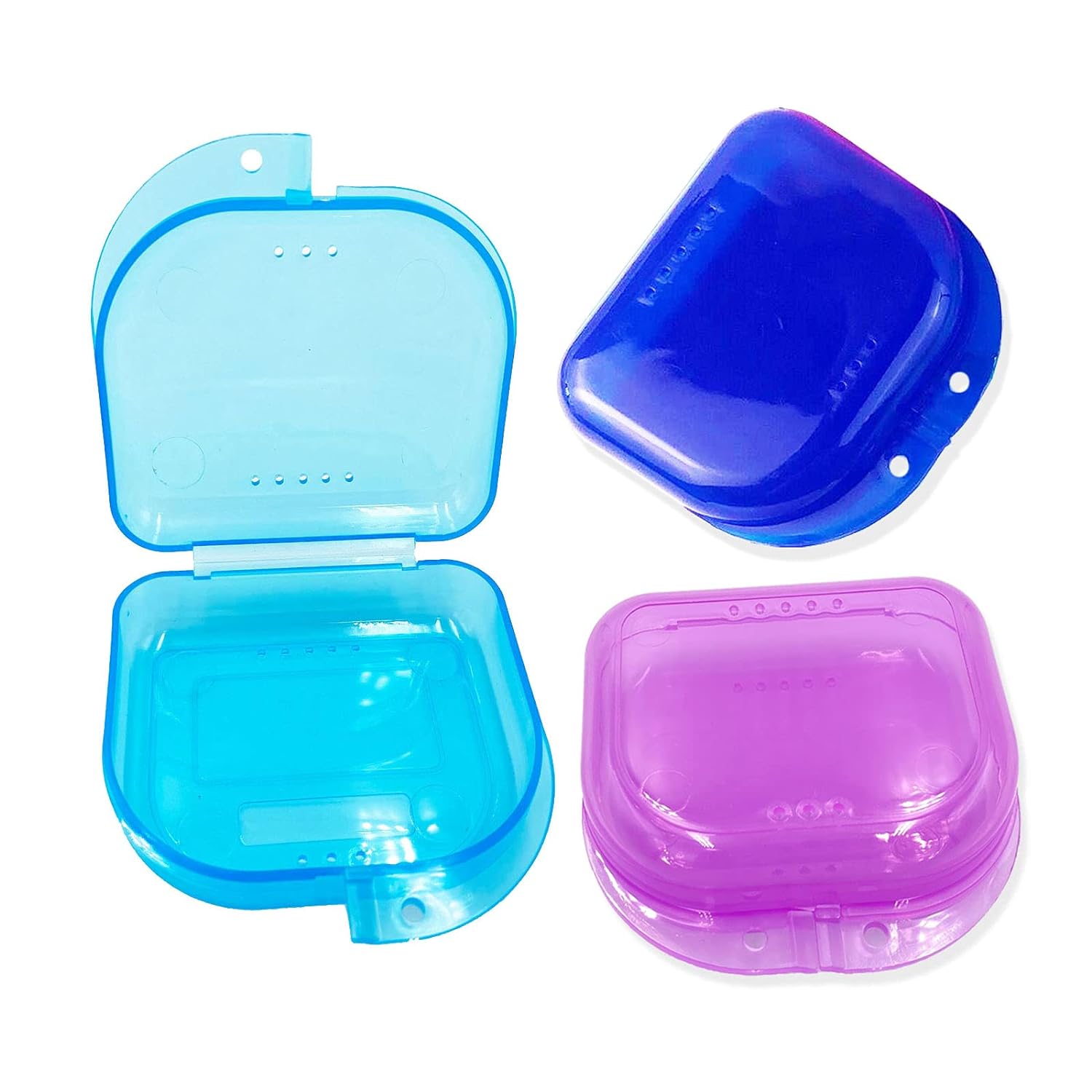 Orthodontic Retainer Case with Vent Holes - 3 Colors