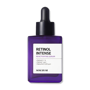 SOME BY MI Retinol Intense Reactivating Serum - 1.01, 30 - Mild 0.1% Retinol Serum for Anti-Aging and Glass Skin - Improvement of Post Acne Marks, Skin Texture and Elasticity - Facial Skin Care