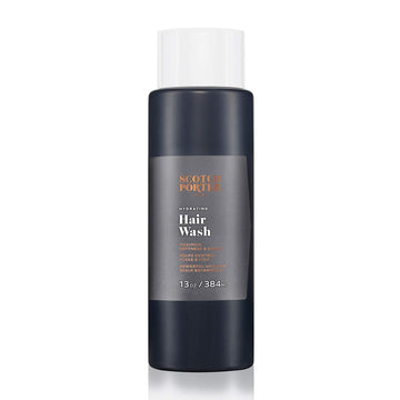 Scotch Porter Hydrating Hair Wash for Men | Gentle Shampoo Promotes Softness, Shine & Scalp Health | Formulated with Non-Toxic Ingredients, Free of Parabens, Sulfates & Silicones | Vegan | 13 Bottle