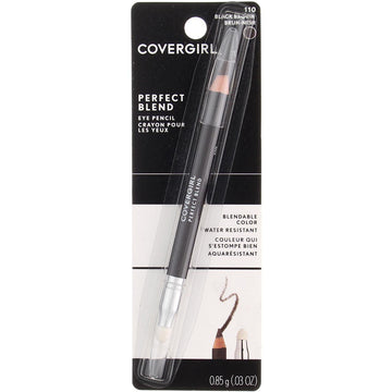CoverGirl Perfect Blend Eye Pencil, Black Brown [110] 0.03  (Pack of 11)