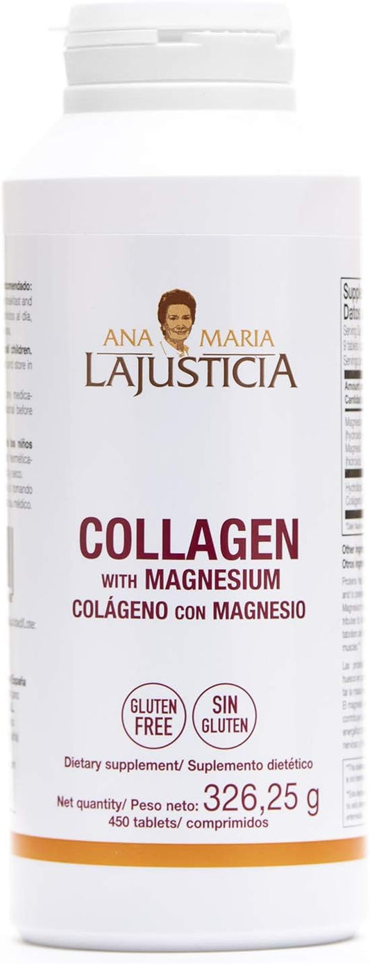 2 Pack Ana Maria LaJusticia Collagen with Magnesium - 450 Tabs - Rejuv