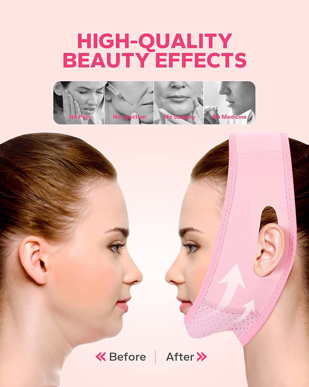 FairyFace Reusable V Line Lifting Mask, Double Chin Reducer,