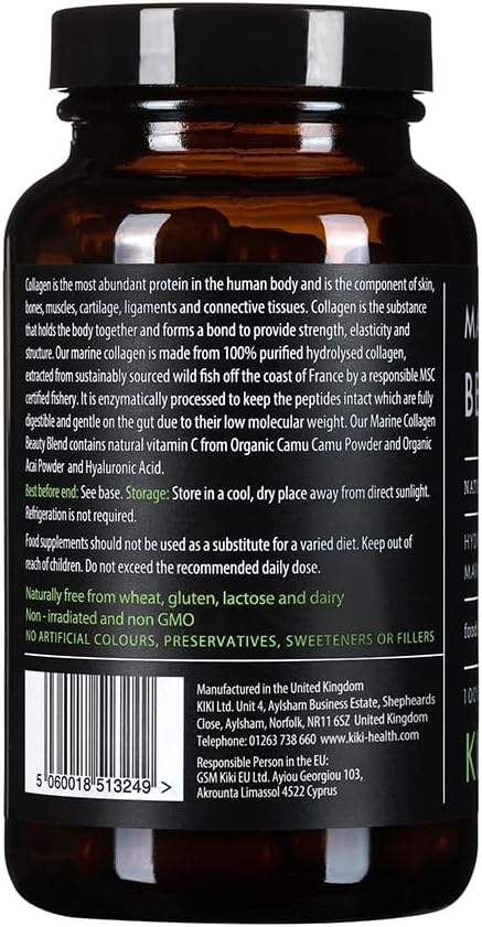 Kiki Health Marine Collagen Beauty Blend 150 Vegicaps, 150 Capsules

340 Grams