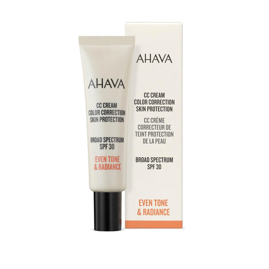 AHAVA CC Cream with Dead Sea Minerals, Skin Protection SPF 30, Vegan, 1.0 .