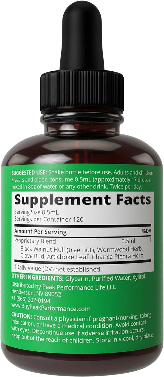 para Drops for Humans 5-in-1 Liquid Drops Supplement. Herbal Intestina