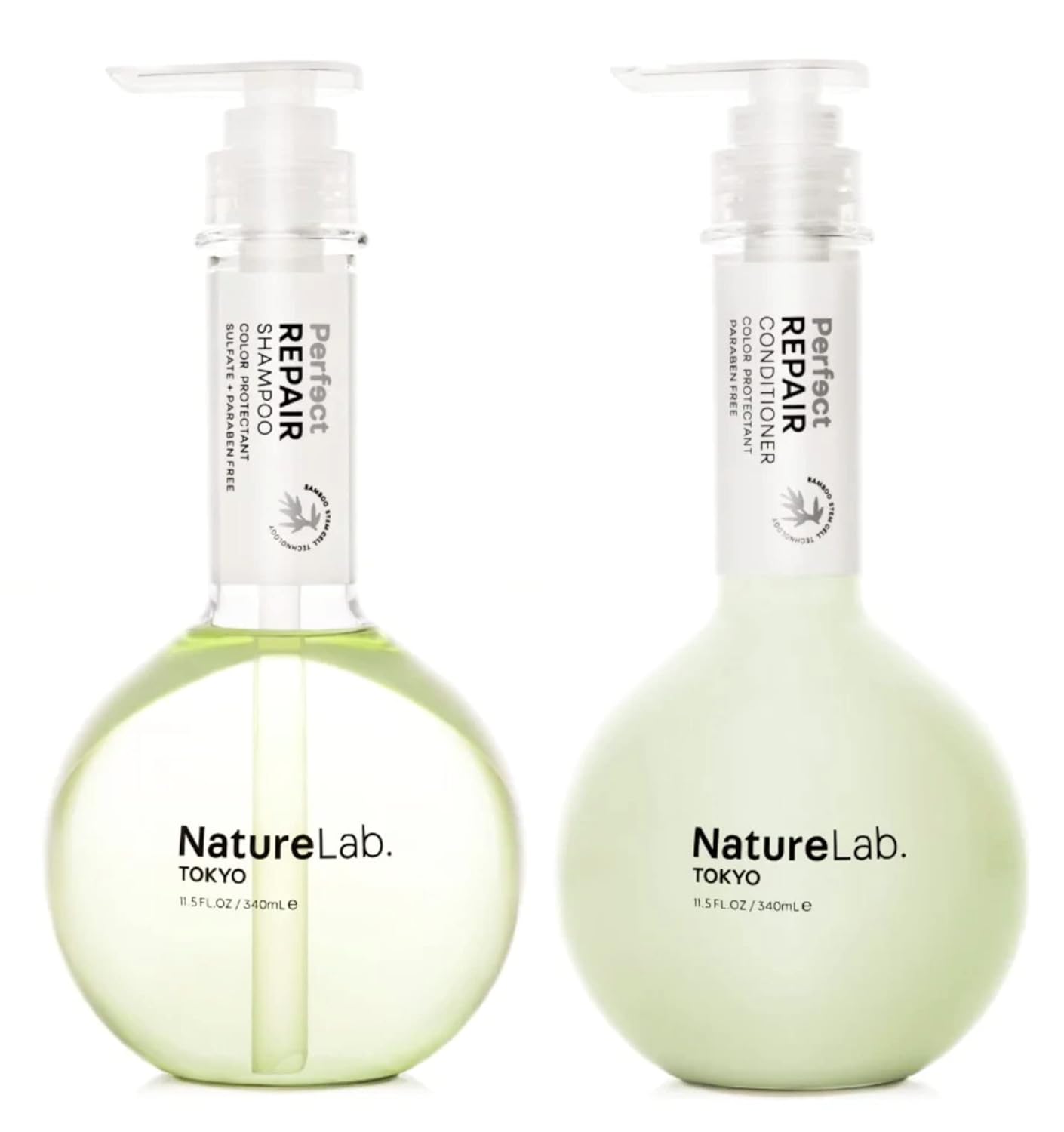 NatureLab TOKYO Perfect Repair Shampoo & Conditioner Duo: Replenish and Restore Damaged, Color Treated Hair and Strengthen New Hair I 11.5   Each | $30 VALUE