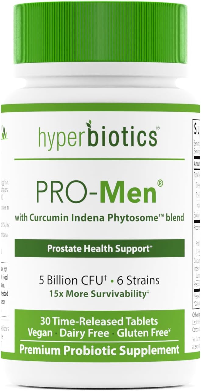 Hyperbiotics Pro Probiotics for Men | Time Release Tablets | Digestive1.44 Ounces