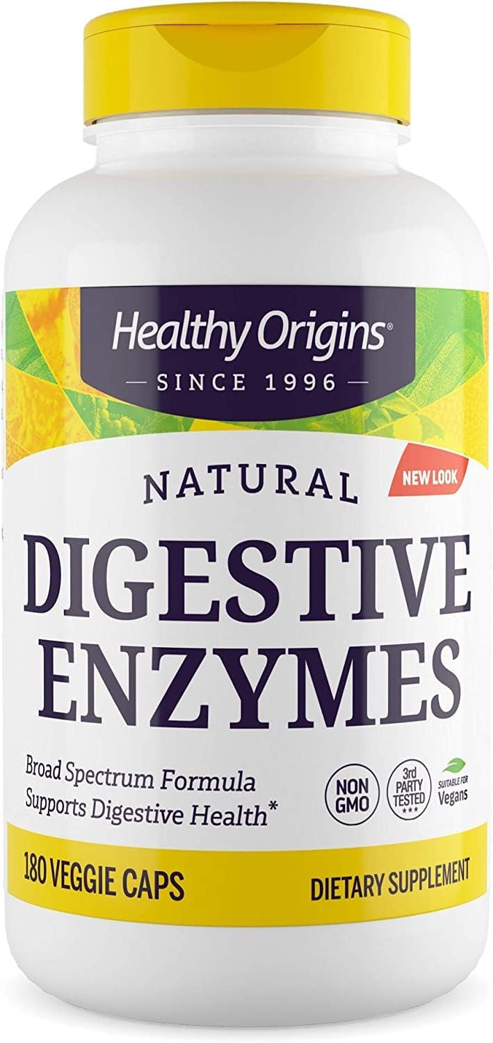 Healthy Origins Digestive Enzymes (NEC) Broad Spectrum - with Protease4.8 Ounces