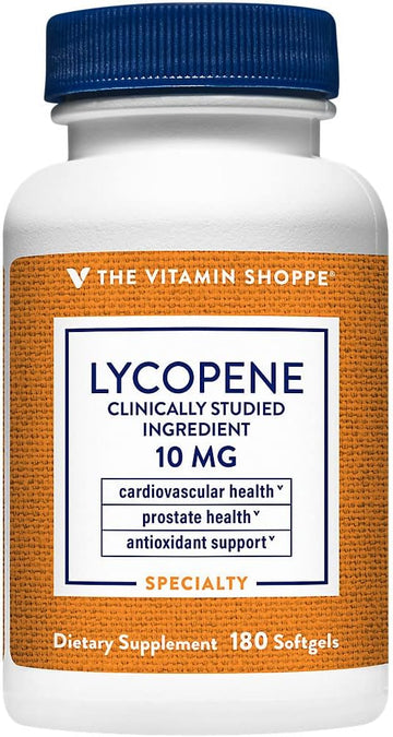 The Vitamin Shoppe Lycopene 10MG, Antioxidant That Supports Cardiovasc