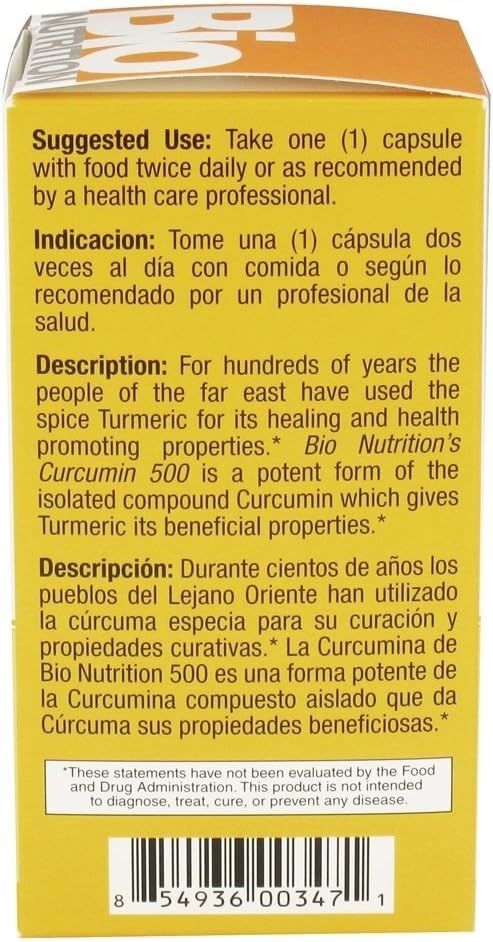 Bio Nutrition Inc Curcumin 500 50 Vcap