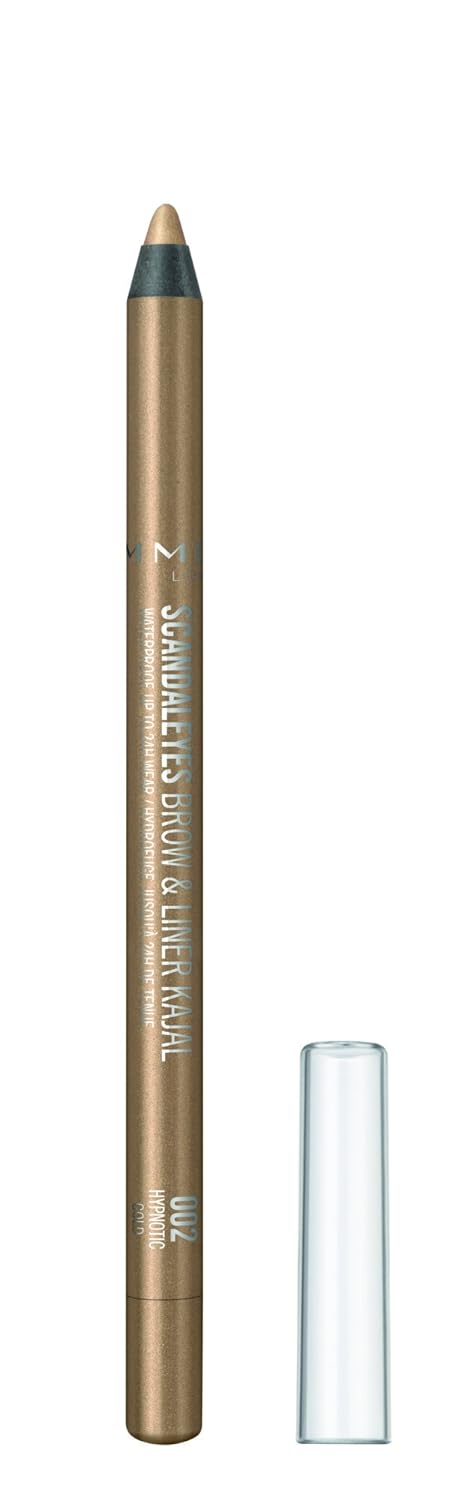 Rimmel Scandaleyes Waterproof Brow and Liner Kajal, Hypnotic Gold