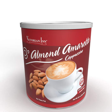 Victorian Inn Instant Cappuccino, Almond Amaretto Canister