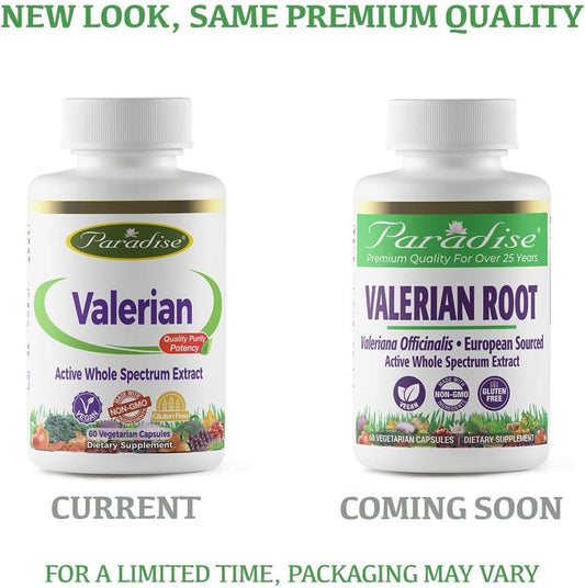 Paradise Herbs, Valerian Root, European Sourced Active Whole Spectrum