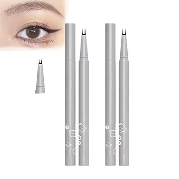 YOUSHEME Double Tip Lower Eyelash Pencil, Waterproof Liquid Eyeliner, Waterproof Liquid Eyeliner Pen Super Slim Eye Liner Eye Liner Makeup (Brown+Black)