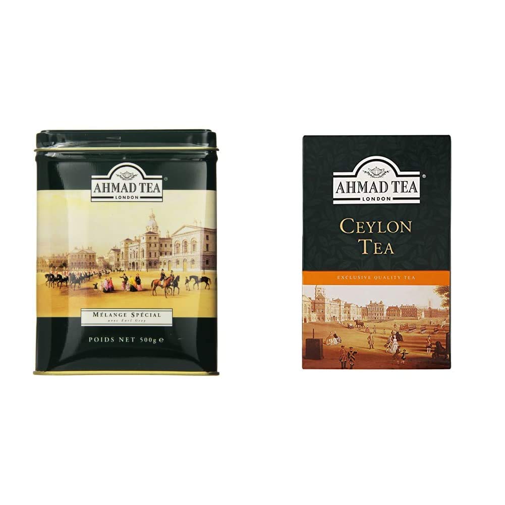 Ahmad Tea Special Blend Loose Tea Caddy & Tea Of London : Ceylon Tea (Loose Tea)