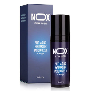 NOX FOR MEN Anti Aging Hyaluronic Moisturizer by NEOTEC-KORDAN GROUP: Age Fighting & Anti Wrinkle Face Cream - 1.7