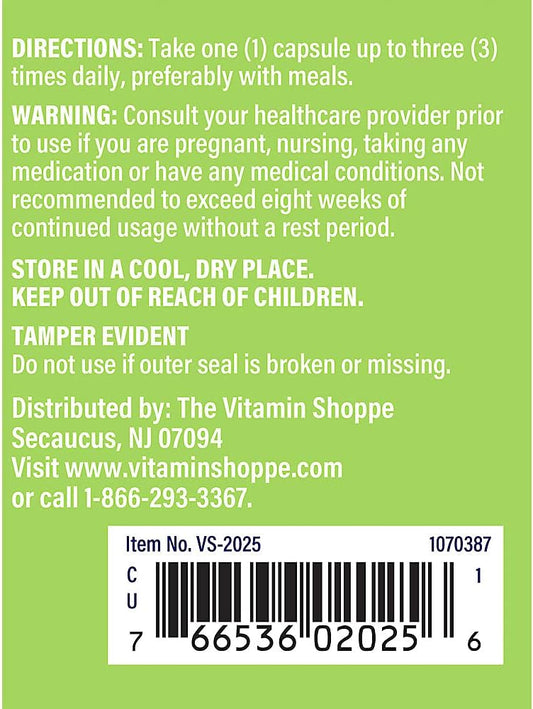 The Vitamin Shoppe Echinacea 400MG (Echinacea Purpurea), Herbal Supple