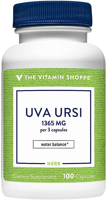 The Vitamin Shoppe Uva Ursi 1,365Mg, Supports Fluid Balance, Supports