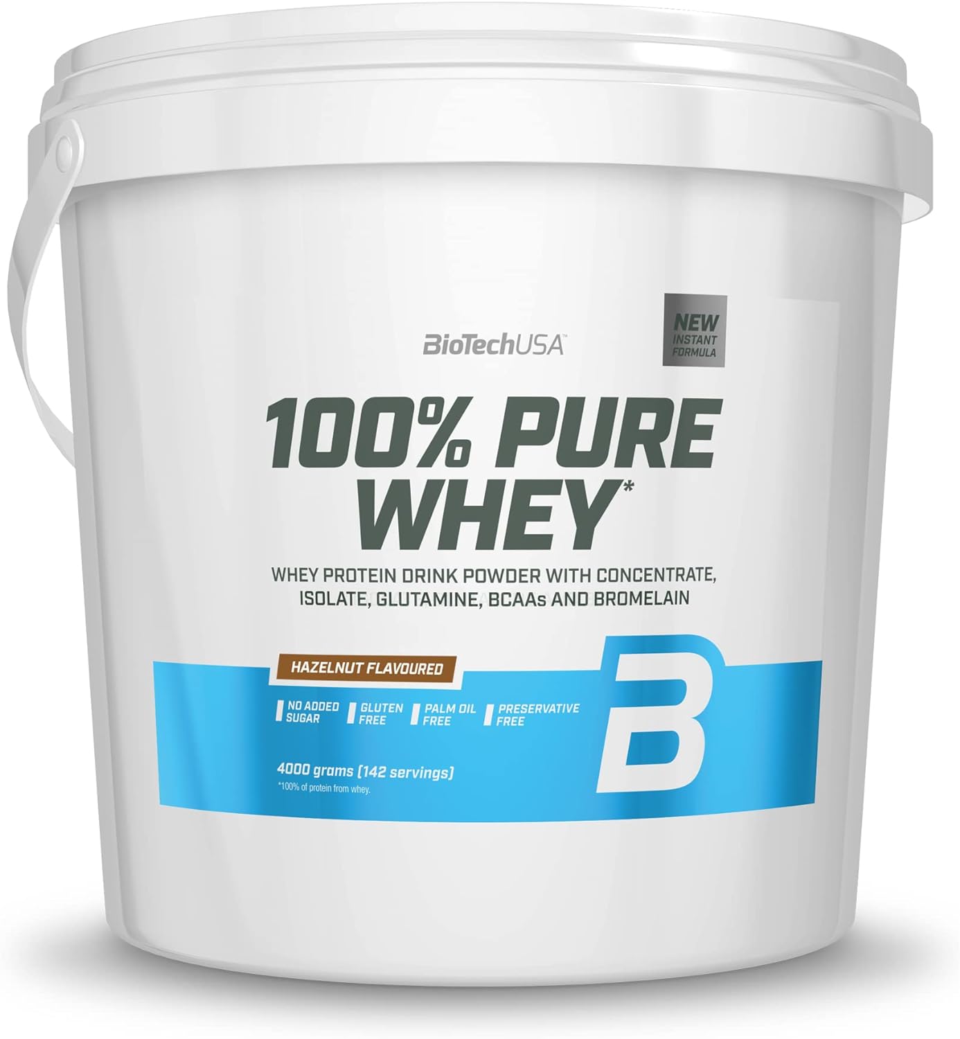 BioTechUSA 100% Pure Whey Protein Complex with bromelain Enzyme, Amino200 Grams