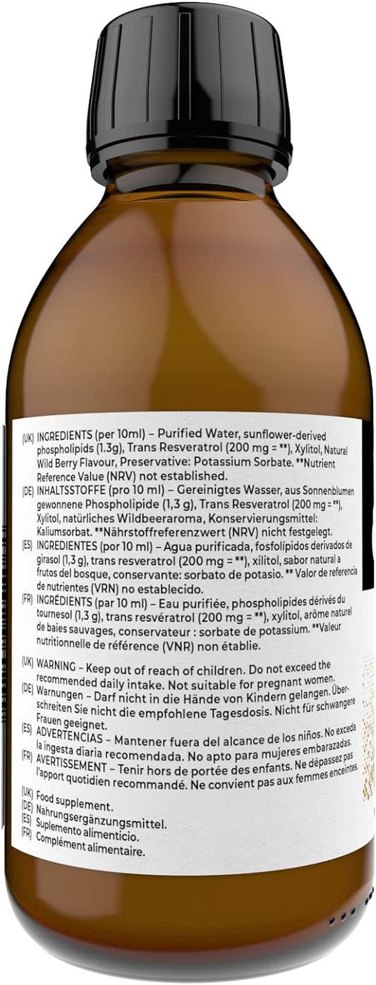 Youth & Earth Liposomal Resveratrol 200mg Wild Berry 250ml

300 Grams