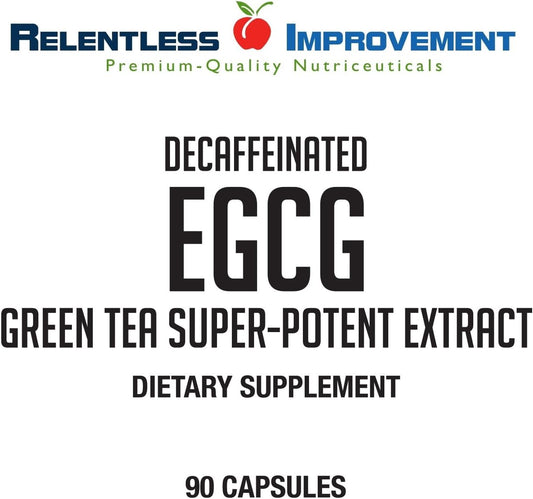 Relentless Improvement EGCG Green Tea Extract 90 Capsules 670mg Extrac
