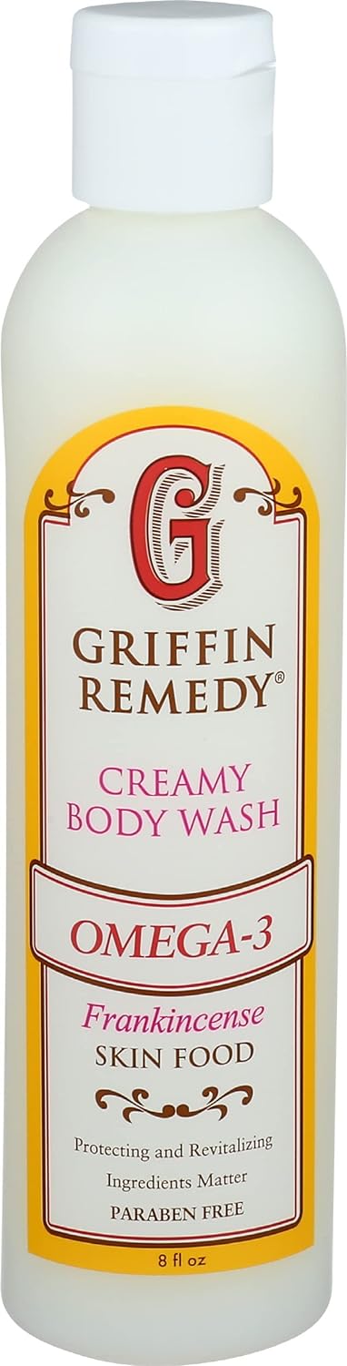 GRIFFIN REMEDY Creamy Body Wash Omega3 Frankincense, 8 FZ