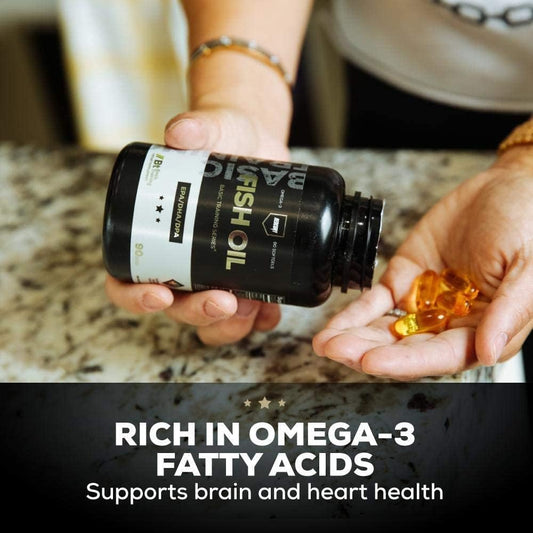 REDCON1 Fish Oil Supplement - Keto Friendly & Gluten Free Fish Oil Supplement - Contains Omega 3 Fatty Acids Including E
