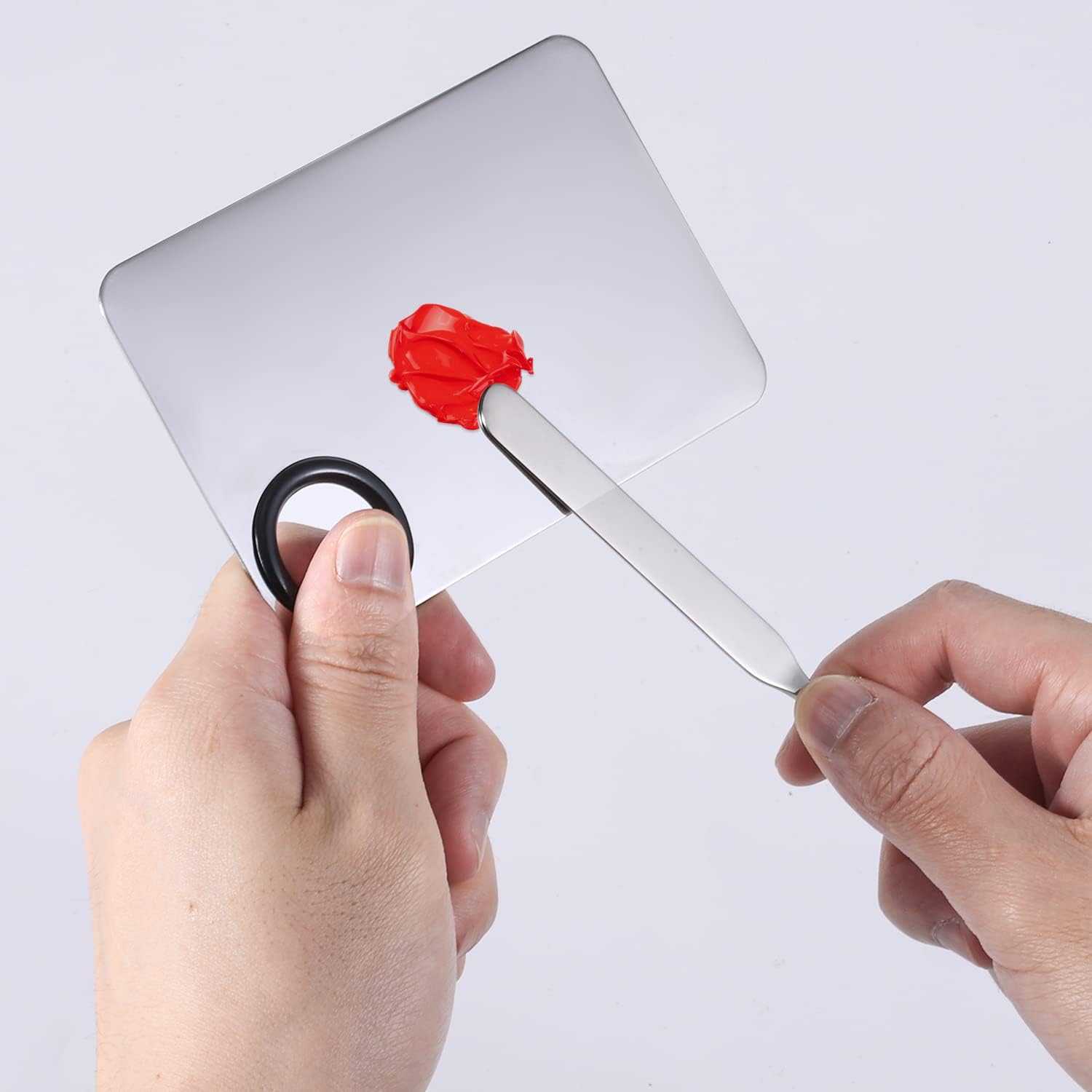 Spatula Makeup Tool, Reusable Metal Cosmetic Spatula Makeup 