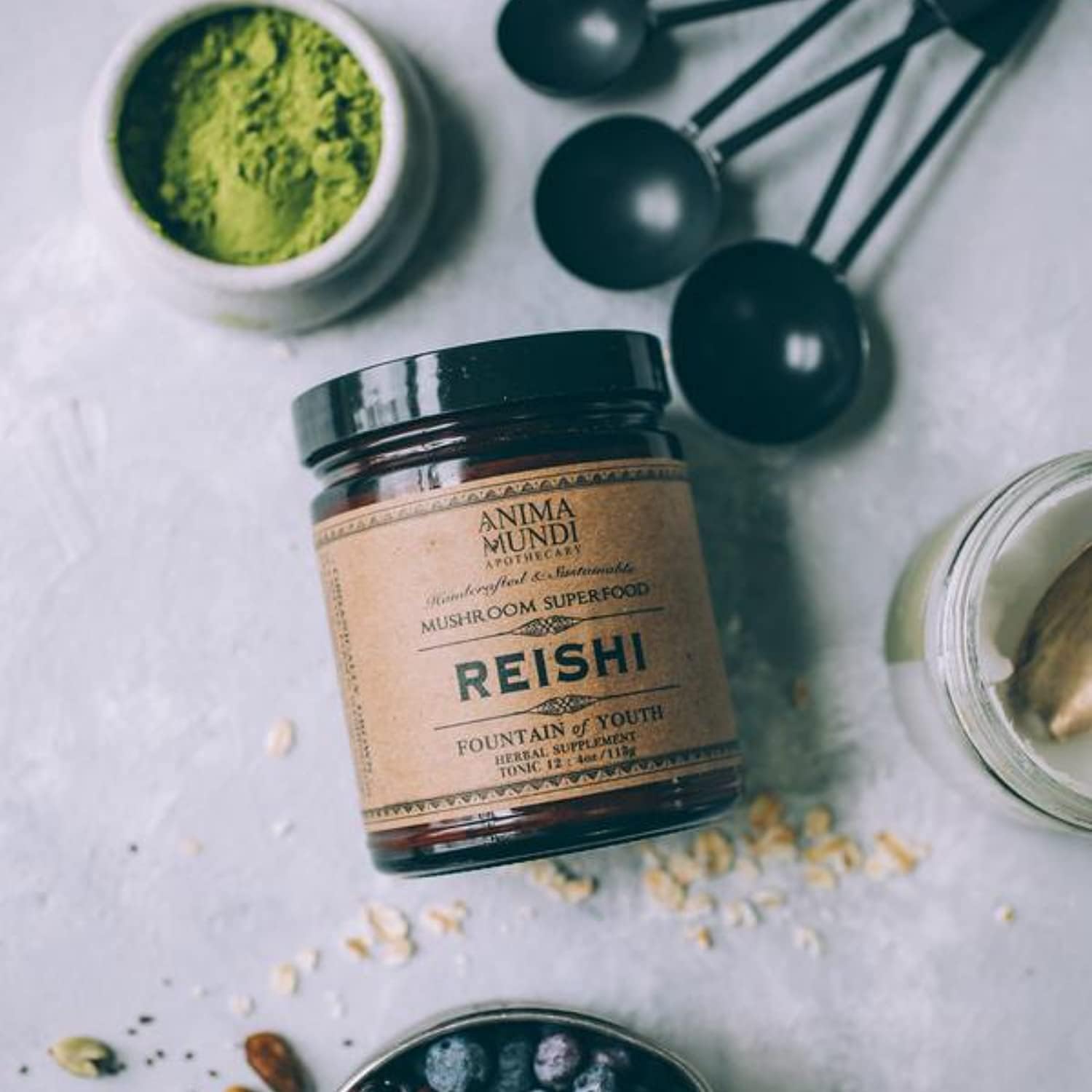 Anima Mundi Reishi Fountain of Youth Mushroom Powder - Organic Reishi 
