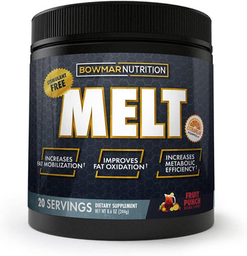 Bowmar Nutrition Melt - Appetite Suppressant Fat Burner Powder With L-Carnitine, Vitamins And Minerals - Improves Metabo