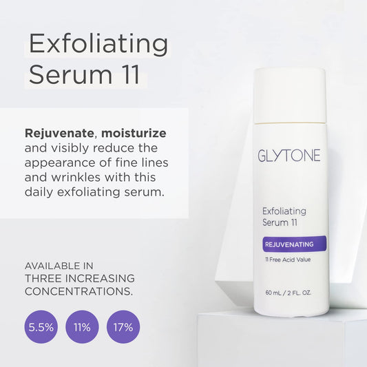 Glytone Exfoliating Serum 5.5 - With 5.5% Glycolic Acid - Water Gel for Face - Daily Hydrating Serum - For All Skin Types - Fragrance-Free