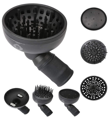 Cic Universal Diffuser 3-in-1 Collections Hair Diffuser Attachment - Professional Salon Tool for Thick, Curly and Wavy Hair, Quick Drying and Gain Volume Without Frizz (Serum is sold separate)