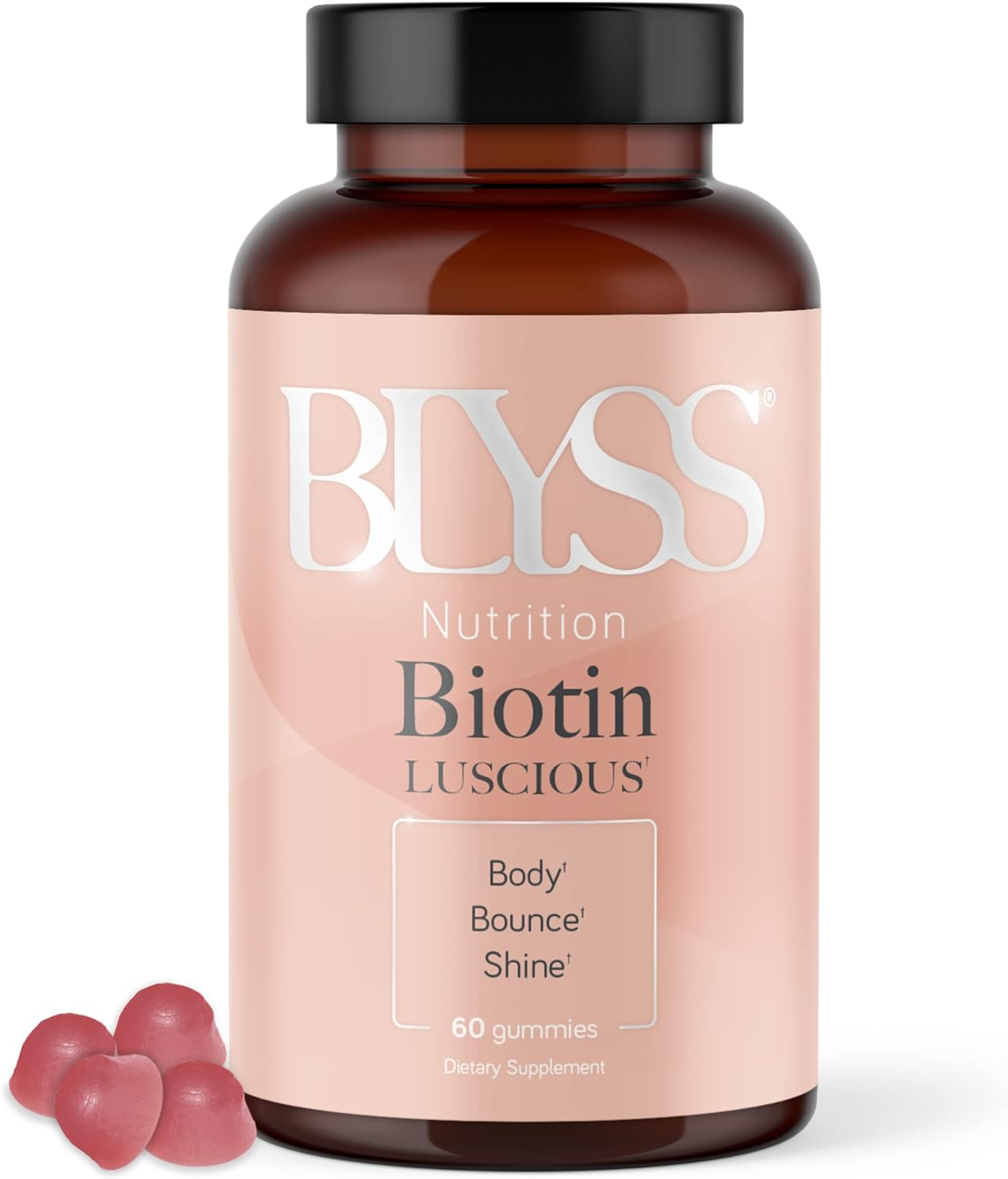 Blyss Nutrition Biotin 10000Mcg Gummies - For Healthy Hair Skin And Na
