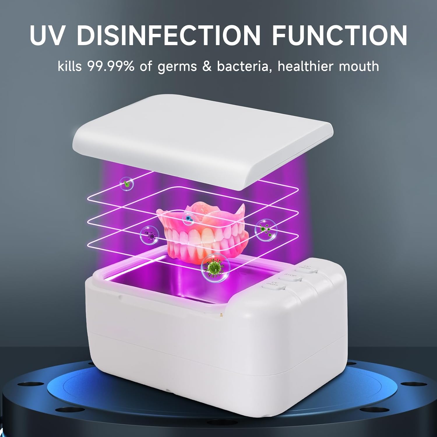 Ultrasonic Cleaner Machine for Retainer, Dentures, Mouth Gua