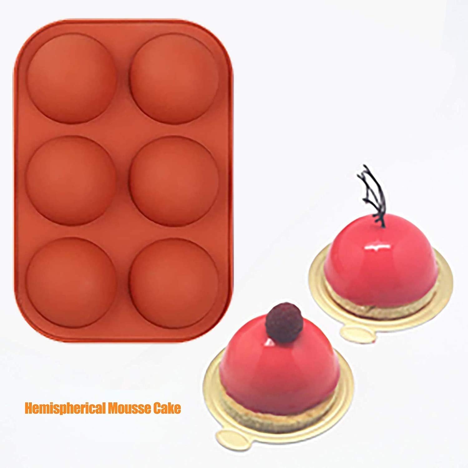 Esupli.com 6 Holes Chocolate Making Silicone Mold Microcurrent