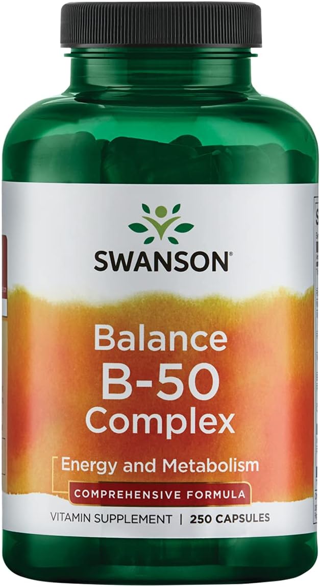 Swanson B-50 B-Complex - High-Potency B Vitamin Complex for Immune, He