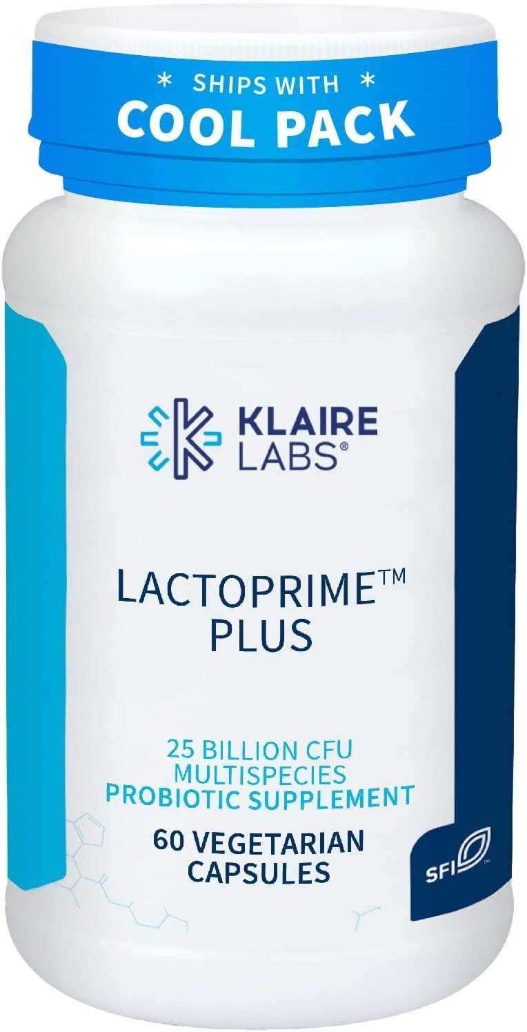 Klaire Labs Lactoprime Plus Probiotic - 25B CFU for Carb-Sensitive Men