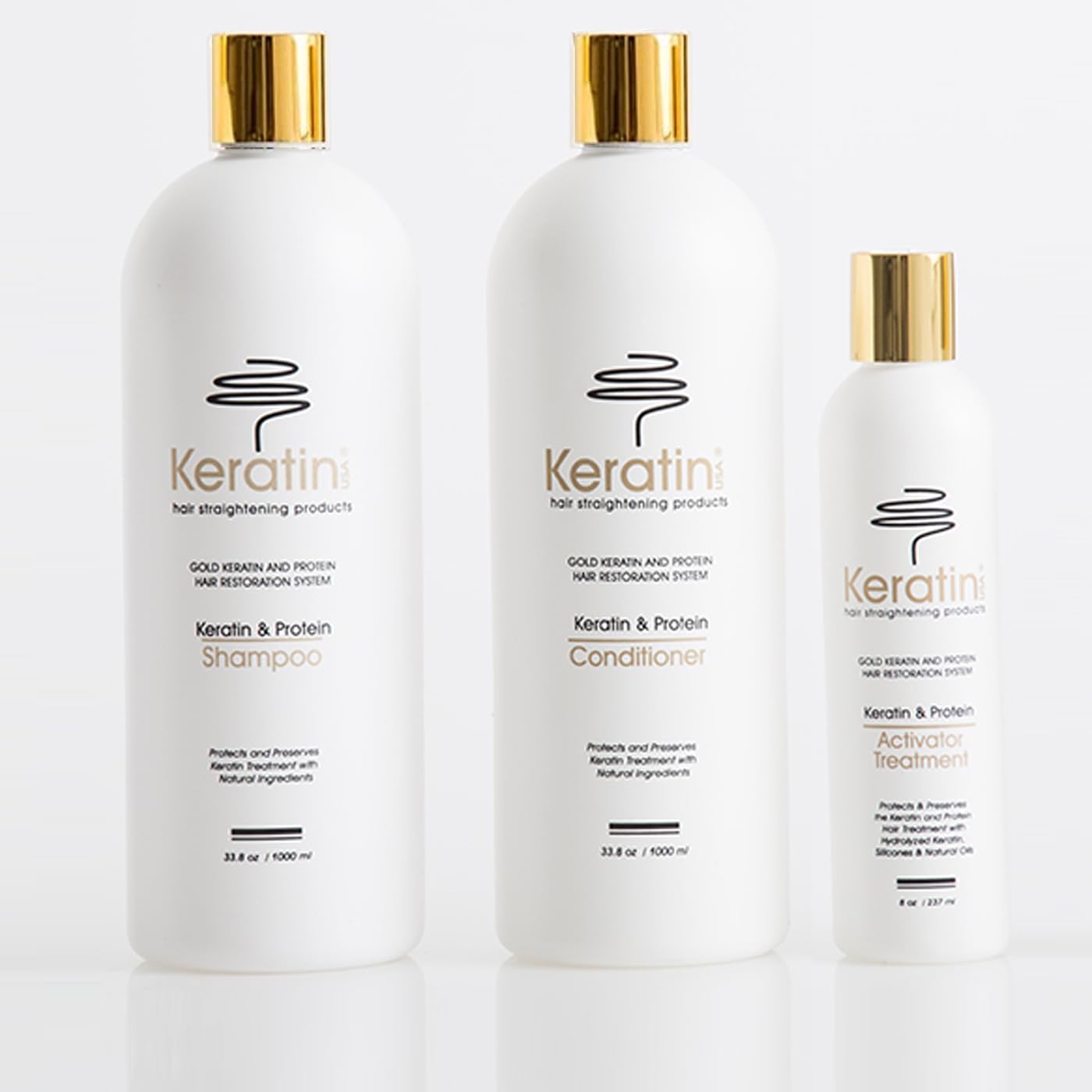 Gold Keratin Protein Activator Treatment 3-Piece Set