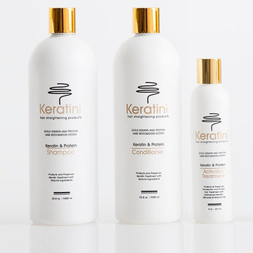 Gold Keratin Protein Activator Treatment 3-Piece Set