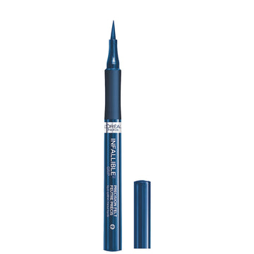 L’Oréal Paris Cosmetics Paris Makeup Infallible Grip Precision Felt Eyeliner, Smudge Resistant, Long Lasting Waterproof Eyeliner, Blue, Blue, 0.03