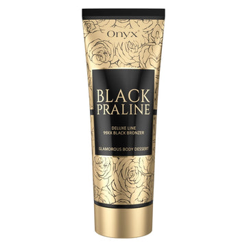 Black Praline Double Dark Chocolate Tanning Lotion - Advanced Black Bronzer & Sunless Self Tanner Lotion - Instant Results - Anti-Orange & Anti-Aging Body Tanning Lotion