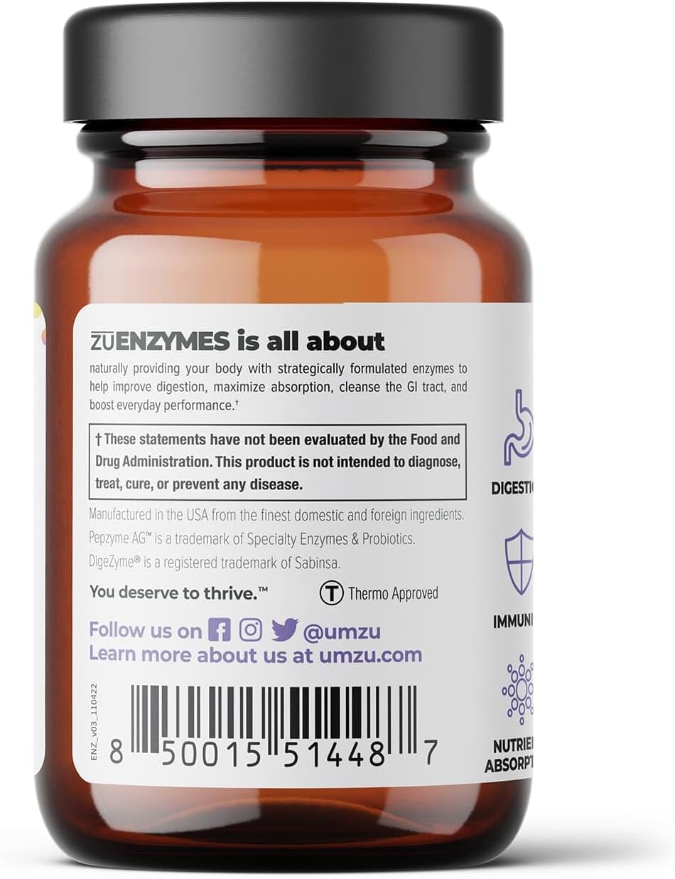 UMZU zuEnzymes - Digestive Enzymes Supplement to Support Healthy Diges
