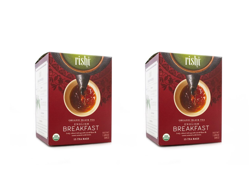 Rishi Tea Organic Tea Bags, English Breakfast, 30 Count