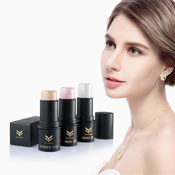FantasyDay 3 Colors Illuminator Face Highlighter Makeup Sticks Pearl Shimmer Whitening Cream Shimmer Contouring Stick Foundation Stick Face Eye Nose Concealer Pen 0.36