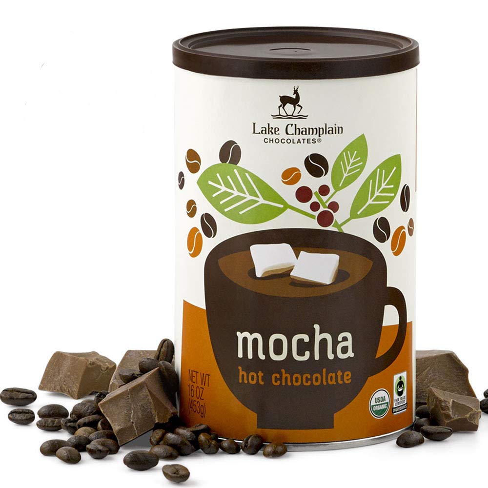 Lake Champlain Gourmet Mocha Organic Hot Chocolate, 16 Servings (2 Pack)