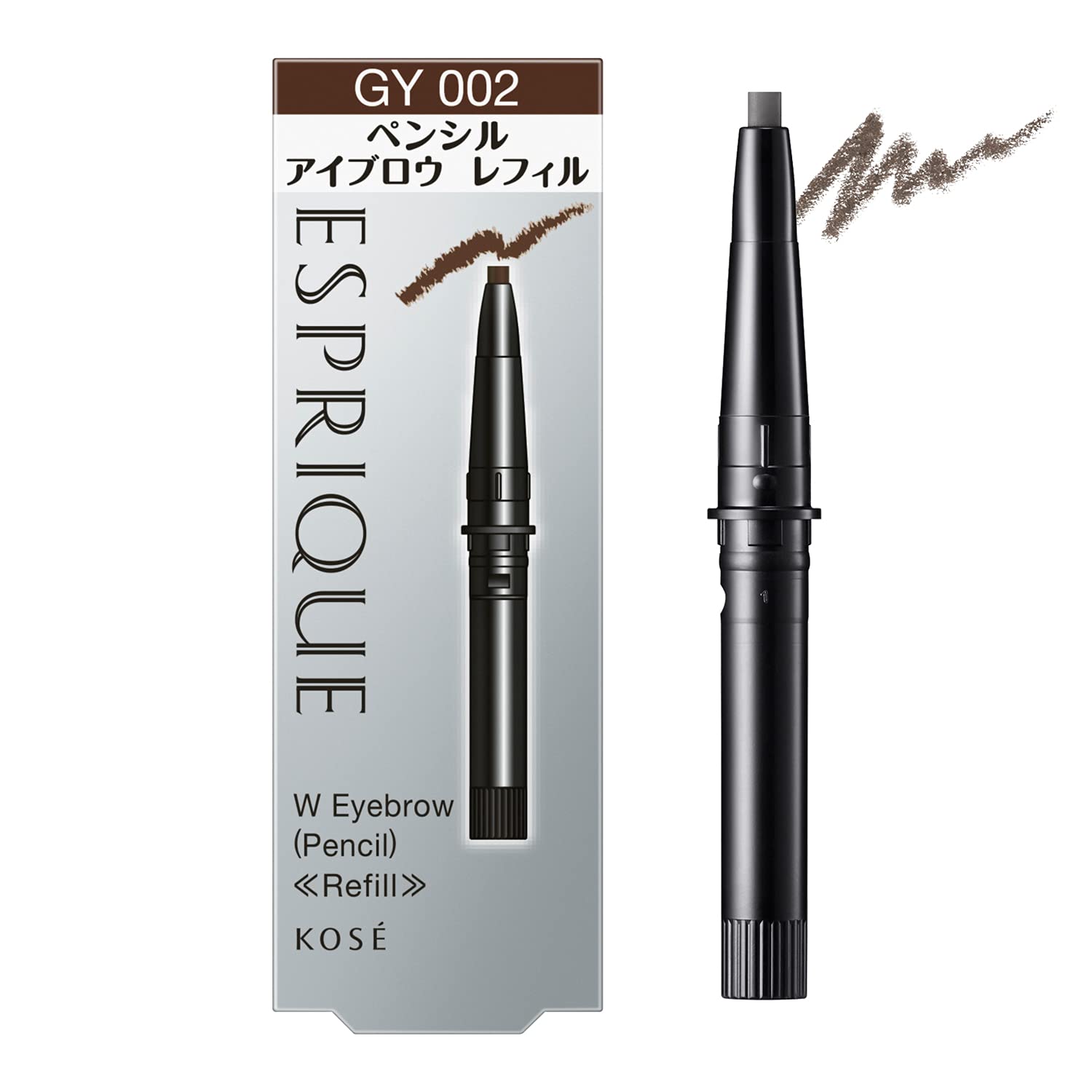 Esupuriku W Eyebrow (Pencil) GY002 Gray 0.1g