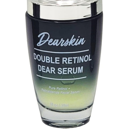 Retinol Serum Double Retinol Dear Serum by Dearskin Retinaldehide 0.1% plus Pure Retinol 0.5% Anti-Aging Powerful Anti-Wrinkle Repair Regenerating Serum