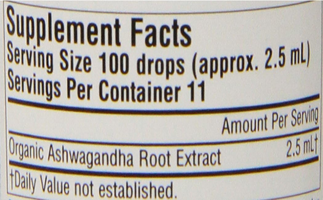 Planetary Herbals Ashwaganda Herbal Extract Liquid, Lemon, 1 Fluid Oun