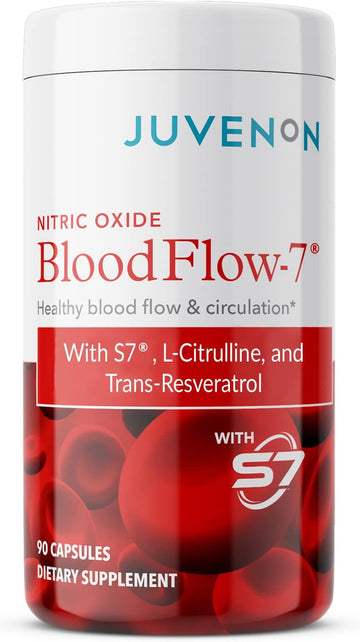 Juvenon BloodFlow-7 Blood Circulation Supplement Butch Booster BeetrootNitric Oxide Booster varicose Vein Optimizer Bloo